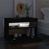 Mueble De Tv Con Luces Led Negro 60x35x40 Cm