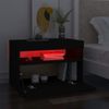 Mueble De Tv Con Luces Led Negro 60x35x40 Cm