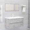 Armario Para Lavabo Contrachapada Gris Hormigón 90x38,5x45 Cm