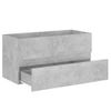 Armario Para Lavabo Contrachapada Gris Hormigón 90x38,5x45 Cm