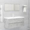 Armario Para Lavabo Contrachapada Gris Hormigón 100x38,5x45 Cm