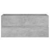 Armario Para Lavabo Contrachapada Gris Hormigón 100x38,5x45 Cm