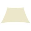 Toldo De Vela Trapezoidal De Tela Oxford Color Crema 3/5x4 M