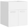 Armario Para Lavabo Madera Contrachapada Blanco 41x38,5x46 Cm