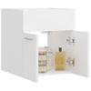 Armario Para Lavabo Madera Contrachapada Blanco 41x38,5x46 Cm