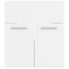 Armario Para Lavabo Madera Contrachapada Blanco 41x38,5x46 Cm