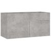 Armario Para Lavabo Contrachapada Gris Hormigón 90x38,5x46 Cm