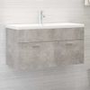 Armario Para Lavabo Contrachapada Gris Hormigón 90x38,5x46 Cm