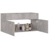 Armario Para Lavabo Contrachapada Gris Hormigón 90x38,5x46 Cm