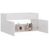 Armario Para Lavabo Contrachapada Blanco Brillo 90x38,5x46 Cm