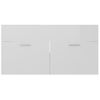 Armario Para Lavabo Contrachapada Blanco Brillo 90x38,5x46 Cm