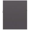 Armario Para Lavabo Contrachapada Gris Brillo 90x38,5x46 Cm