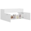 Armario Para Lavabo Madera Contrachapada Blanco 100x38,5x46 Cm