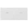 Armario Para Lavabo Madera Contrachapada Blanco 100x38,5x46 Cm