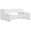 Armario Para Lavabo Madera Contrachapada Blanco 100x38,5x46 Cm