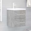 Armario Para Lavabo Madera Contrachapada Gris 41x38,5x48 Cm