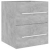 Armario Para Lavabo Madera Contrachapada Gris 41x38,5x48 Cm