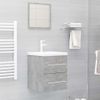 Armario Para Lavabo Madera Contrachapada Gris 41x38,5x48 Cm