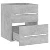 Armario Para Lavabo Madera Contrachapada Gris 41x38,5x48 Cm