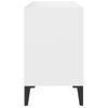 Mueble De Tv Con Patas De Metal Blanco 69,5x30x50 Cm