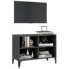 Mueble De Tv Con Patas De Metal Gris 69,5x30x50 Cm