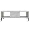 Mesa Centro Madera Contrachapada Gris Hormigón 103,5x60x35 Cm