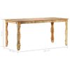 Mesa De Comedor De Madera Maciza Reciclada 160x80x76 Cm Marrón