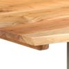 Mesa De Comedor De Madera Maciza De Acacia 154x80x76 Cm Marrón