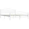 Estructura De Cama De Metal Blanco 200x200 Cm