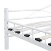 Estructura De Cama De Metal Blanco 200x200 Cm