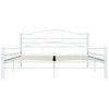 Estructura De Cama De Metal Blanca 160x200 Cm