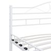 Estructura De Cama De Metal Blanca 160x200 Cm