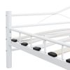 Estructura De Cama De Metal Blanca 160x200 Cm