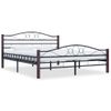 Estructura De Cama De Metal Negro 200x200 Cm