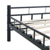 Estructura De Cama De Acero Negro 200x200 Cm