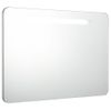 Mueble De Baño Con Espejo Led 80x9,5x55 Cm Blanco