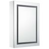 Mueble De Baño Con Espejo Led 50x13x70 Cm Blanco