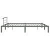 Estructura De Cama De Metal Gris 200x200 Cm