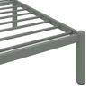 Estructura De Cama De Metal Gris 200x200 Cm