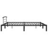 Estructura De Cama De Metal Negro 200x200 Cm