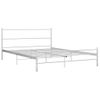 Estructura De Cama De Metal Blanco 120x200 Cm