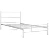 Estructura De Cama De Metal Blanco 100x200 Cm