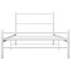 Estructura De Cama De Metal Blanco 100x200 Cm