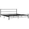 Estructura De Cama De Metal Negro 200x200 Cm