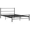 Estructura De Cama De Metal Negro 120x200 Cm