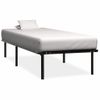 Estructura De Cama De Metal Negro 90x200 Cm