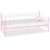 Estructura De Cama De Metal Rosa 90x200 Cm