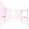 Estructura De Cama De Metal Rosa 90x200 Cm