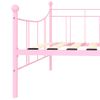 Estructura De Cama De Metal Rosa 90x200 Cm