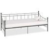 Estructura De Cama De Metal Gris 90x200 Cm